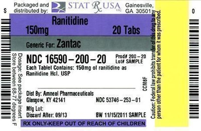 Ranitidine 150 mg Label Image (Ranitidine 150 mg Label)